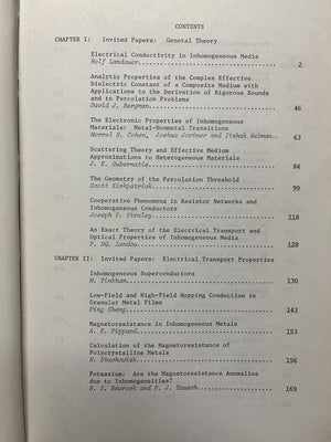 Electrical Transport And Optical Properties Of Inhomogeneous Media (Aip Conference Proceedings, 40)-used
