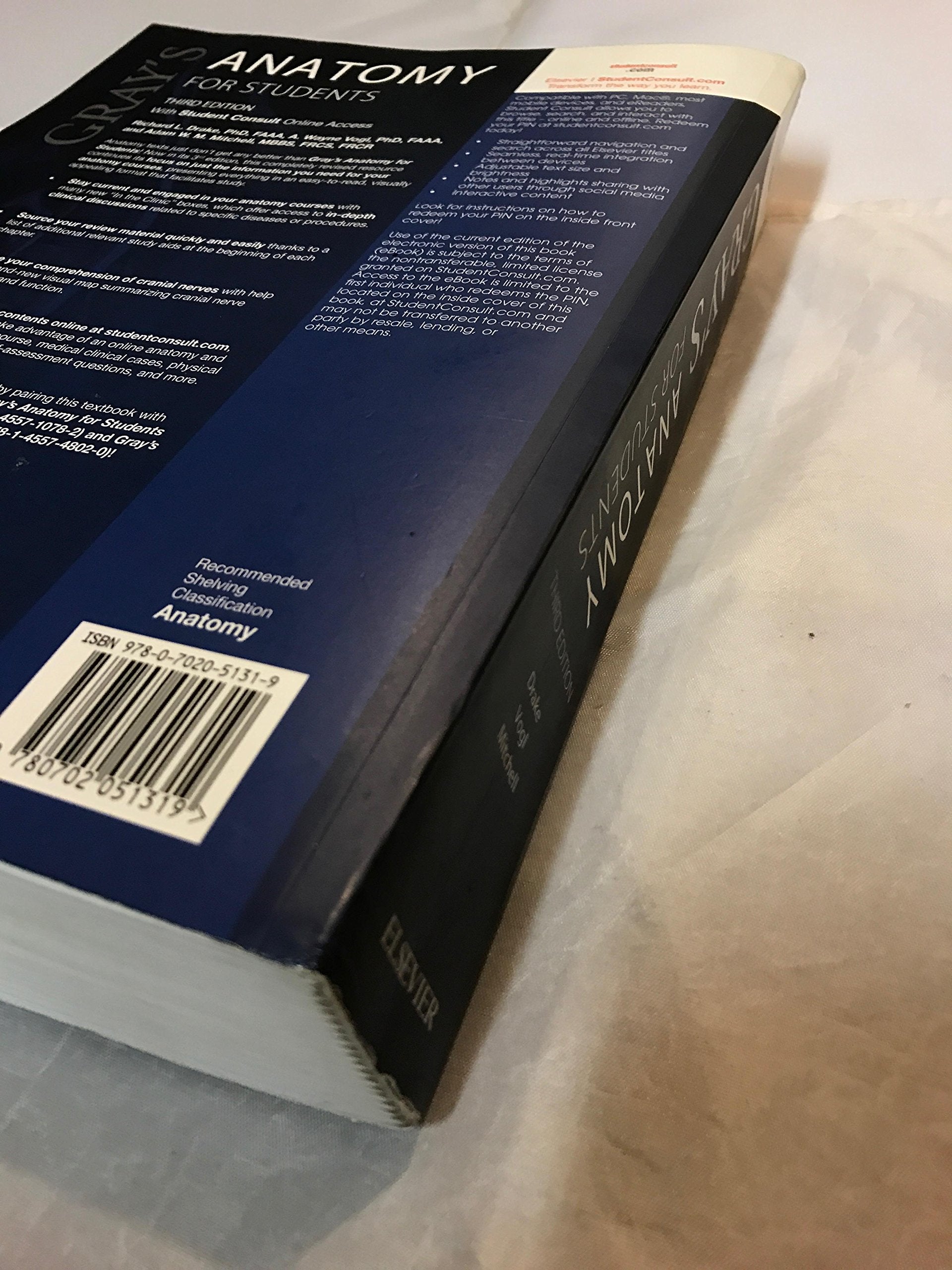 Gray'S Anatomy For Students: With Student Consult Online Access-used