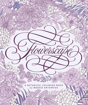 Flowerscape: A Botanical Coloring Book,Used