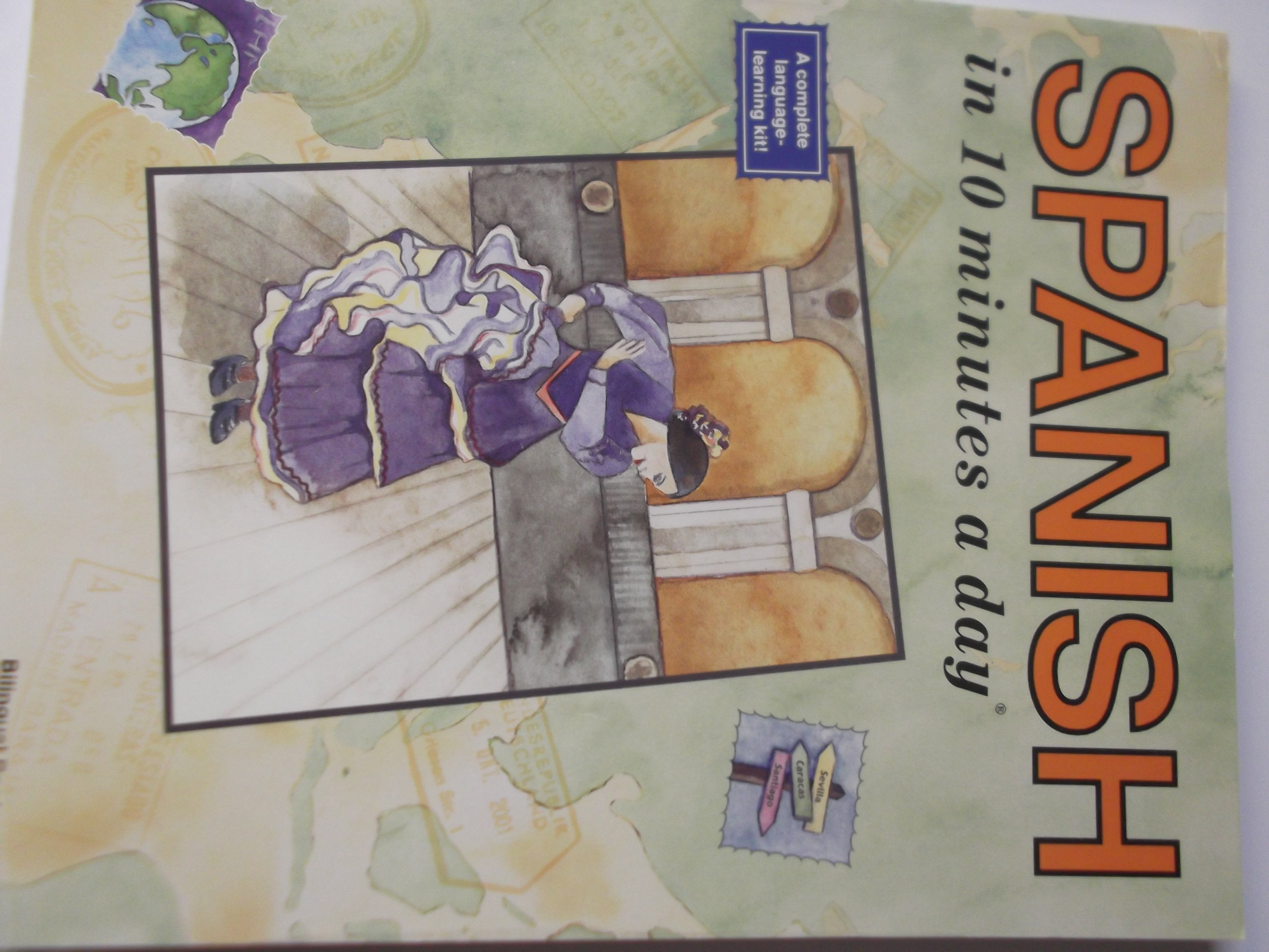 Spanish in 10 Minutes a Day (10 Minutes a Day Series) (English and Spanish Edition),Used
