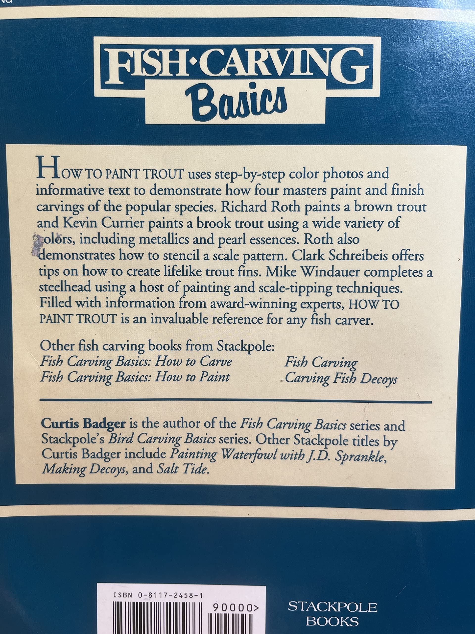 How to Paint Trout (Fish Carving Basics),Used