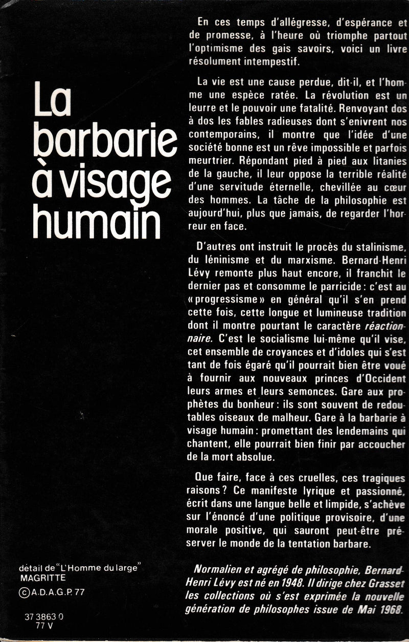 La barbarie  visage humain,Used