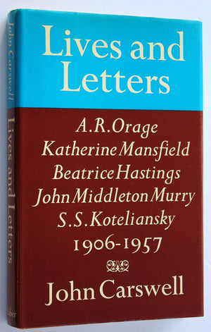Lives And Letters: Literary Reminiscence,Used