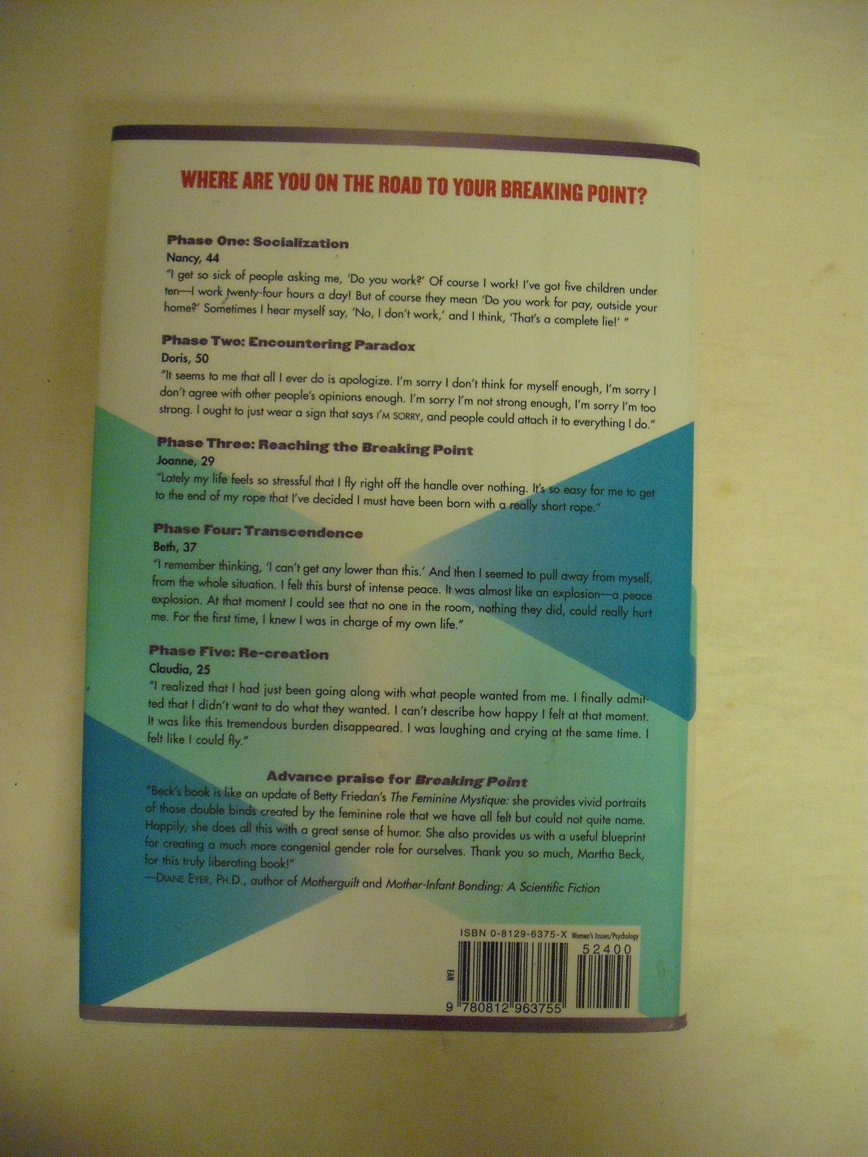 Breaking Point:: Why Women Fall Apart and How They Can Recreate Their Lives,Used