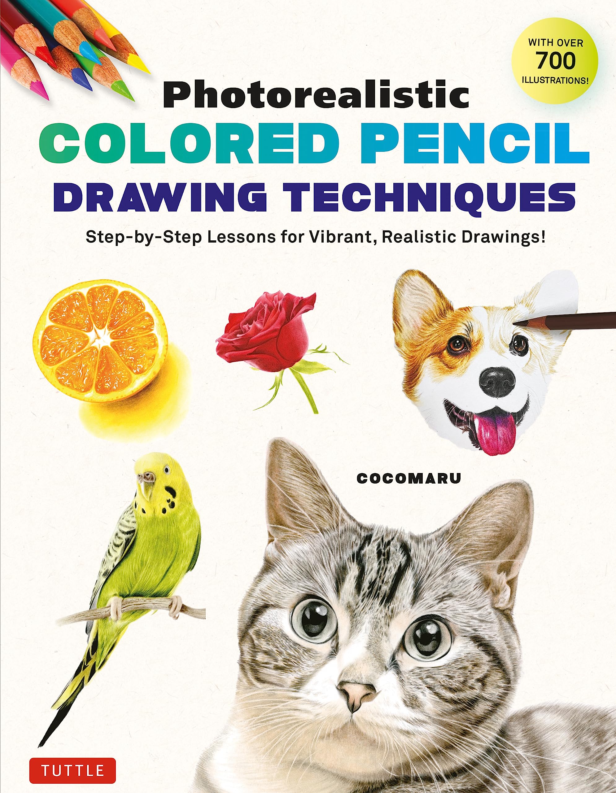 Photorealistic Colored Pencil Drawing Techniques: Stepbystep Lessons For Vibrant, Realistic Drawings! (With Over 700 Illustrat,New