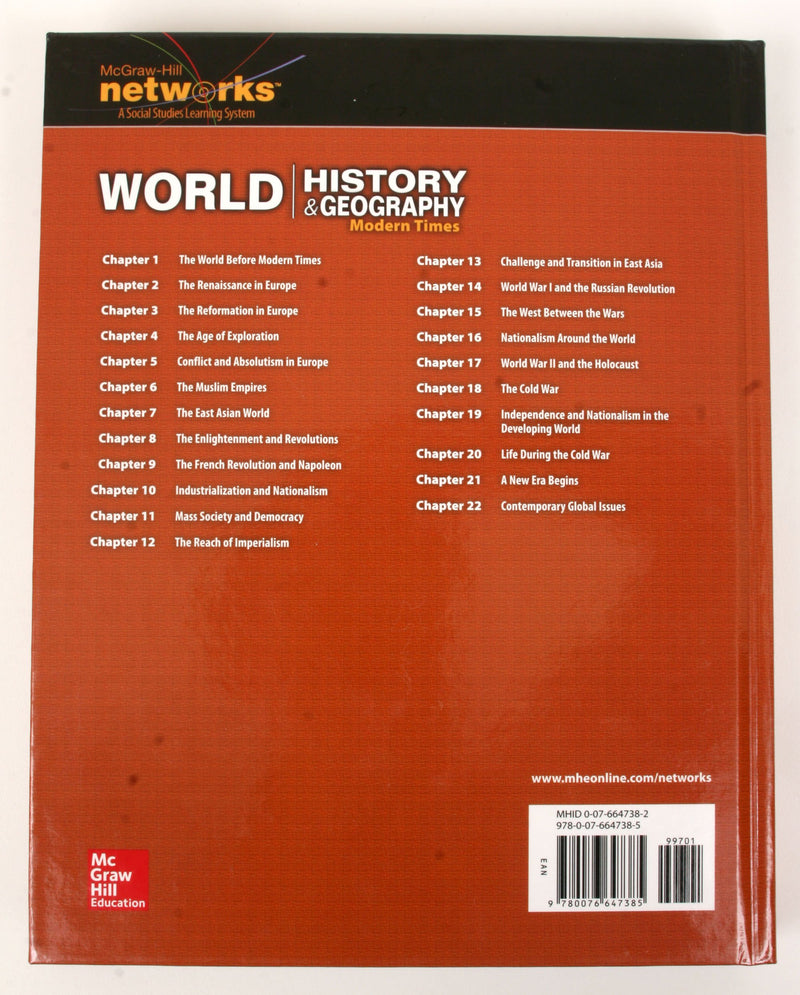 World History And Geography: Modern Times, Student Edition (World History (Hs)),New