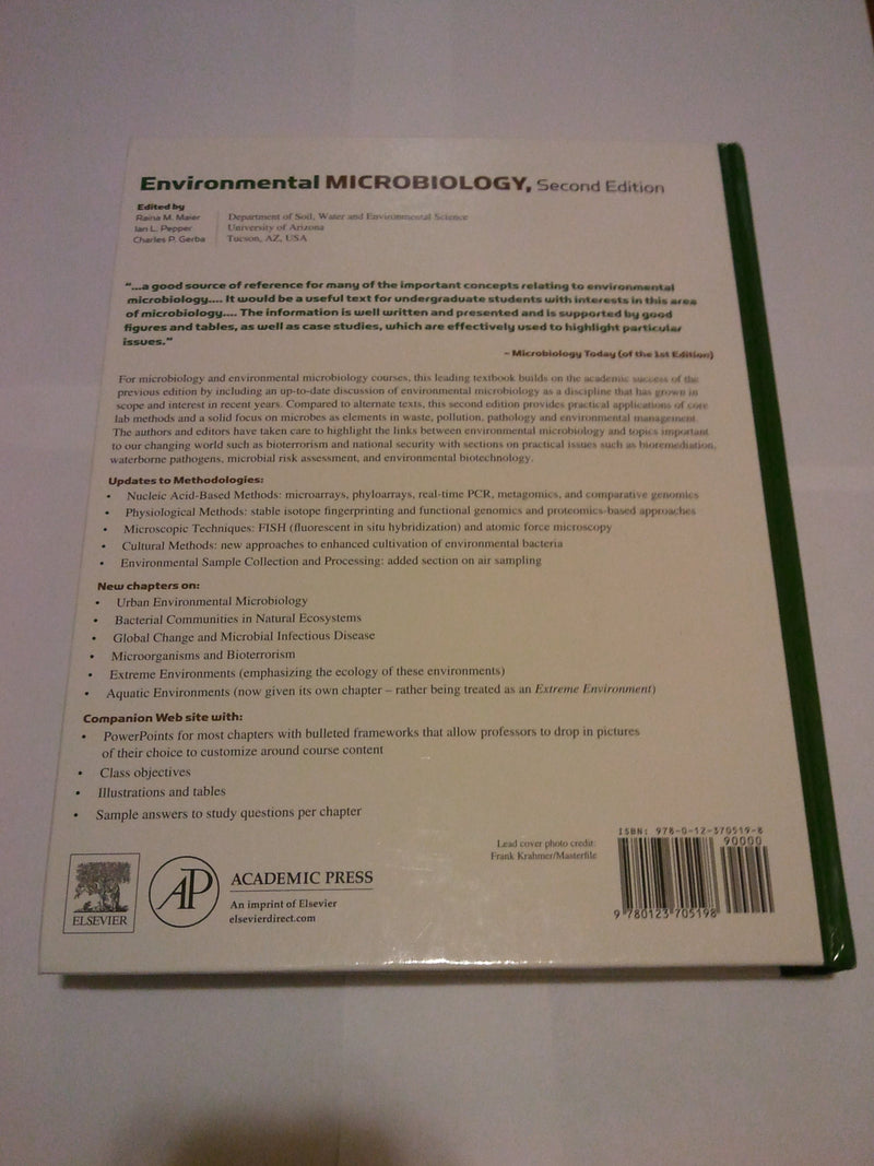 Environmental Microbiology (Maier and Pepper Set),Used