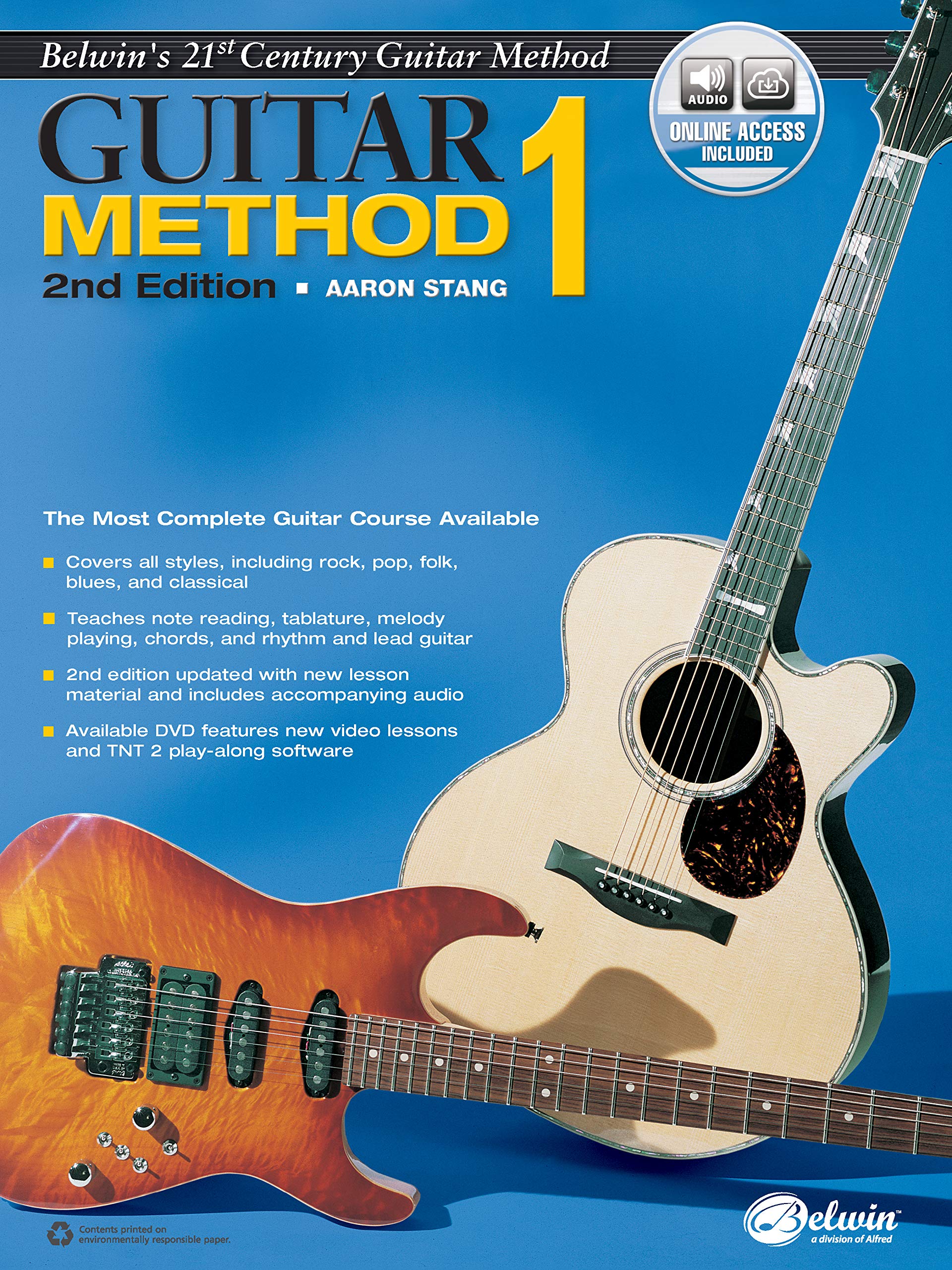 Belwin's 21st Century Guitar Method, Bk 1: The Most Complete Guitar Course Available, Book & Online Audio (Belwin's 21st Century,Used