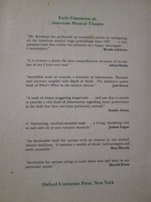 American Musical Theatre: A Chronicle,Used