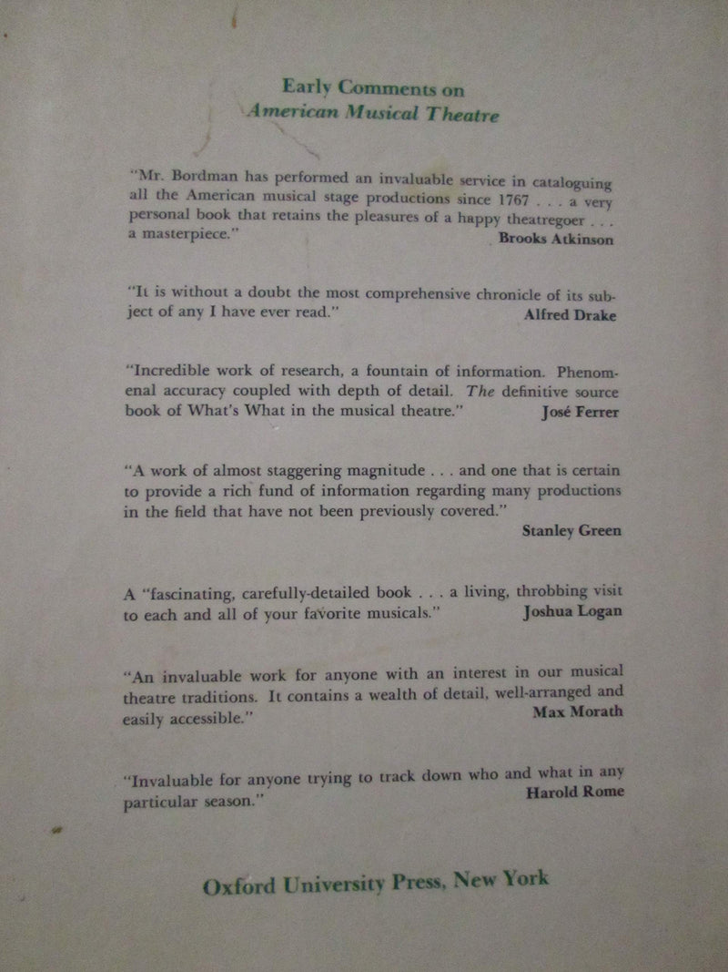 American Musical Theatre: A Chronicle,Used