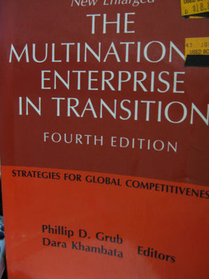 The Multinational Enterprise in Transition: Strategies for Global Competitiveness,Used
