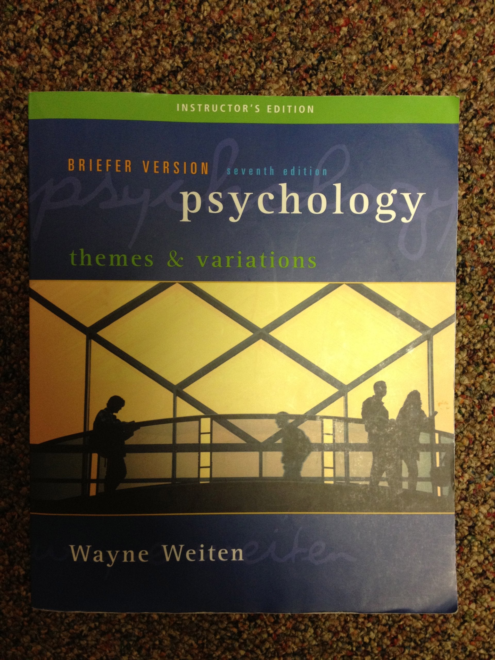 Psychology: Themes and Variations, Briefer Version, 7th Edition (Seventh Ed.) 7e, by Wayne Weiten,Used