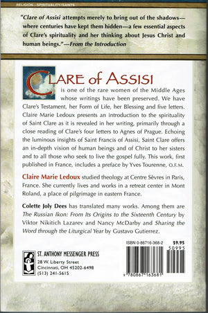 Clare of Assisi: Her Spirituality Revealed in Her Letters,Used
