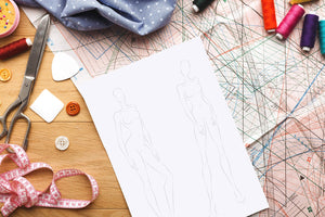 Fashion Sketchbook with Figure Template: Easily Sketch your Fashion Design with Large Figure Template,New