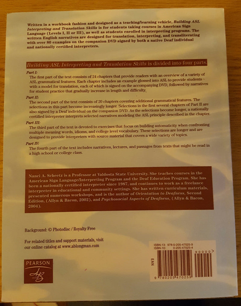 Building ASL Interpreting and Translation Skills: Narratives for Practice (with DVD),New