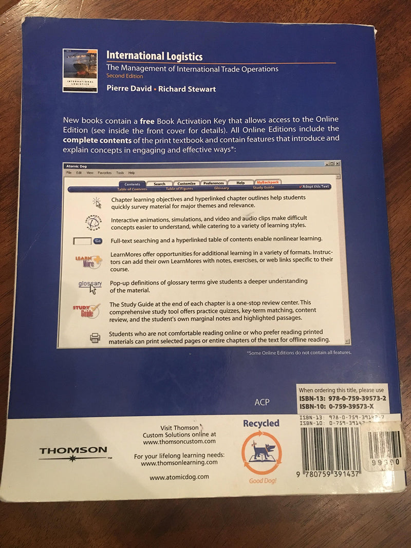 International Logistics : The management of International Trade Operations,New