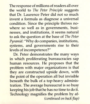 The Peter Pyramid: Or, Will We Ever Get The Point?,New