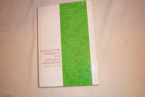 Introductory Probability and Statistical Applications,Used