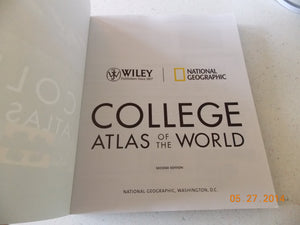 Wiley/National Geographic College Atlas Of The World,New