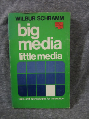 Big Media Little Media: Tools and Technologies for Instruction,Used