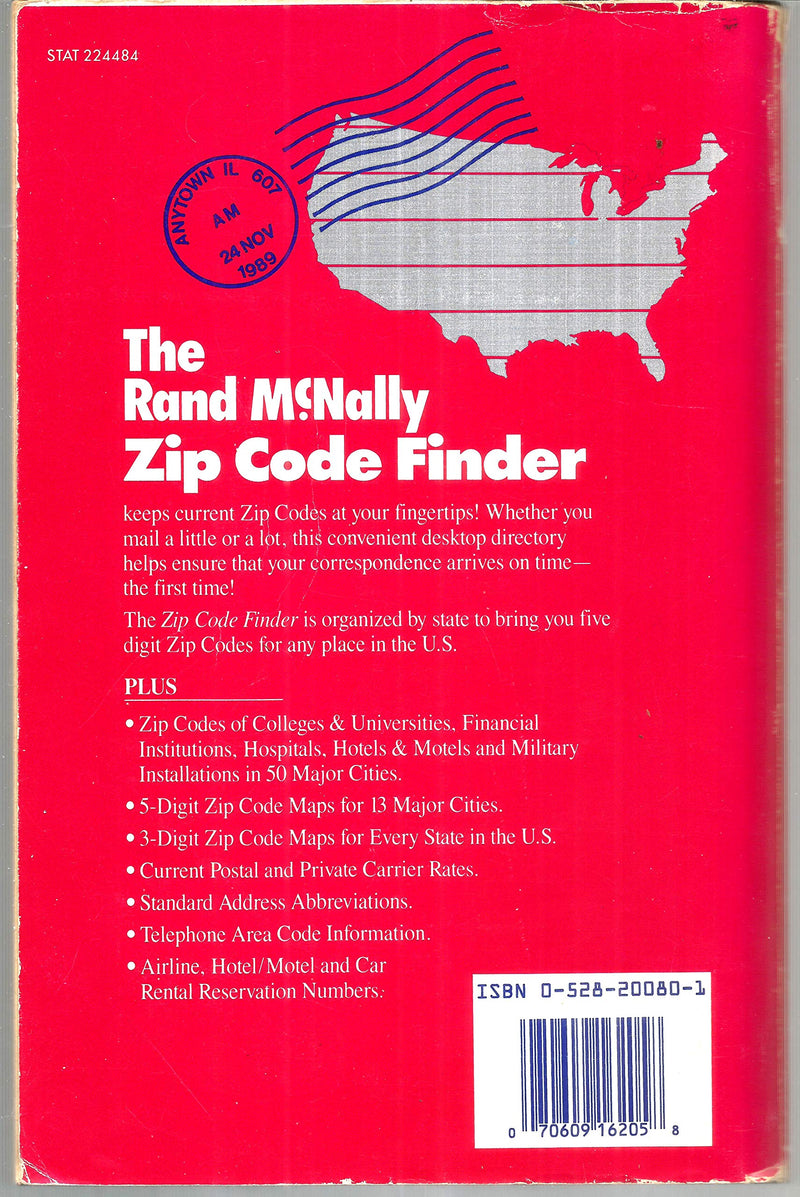 1989 Zip Code Finder,Used