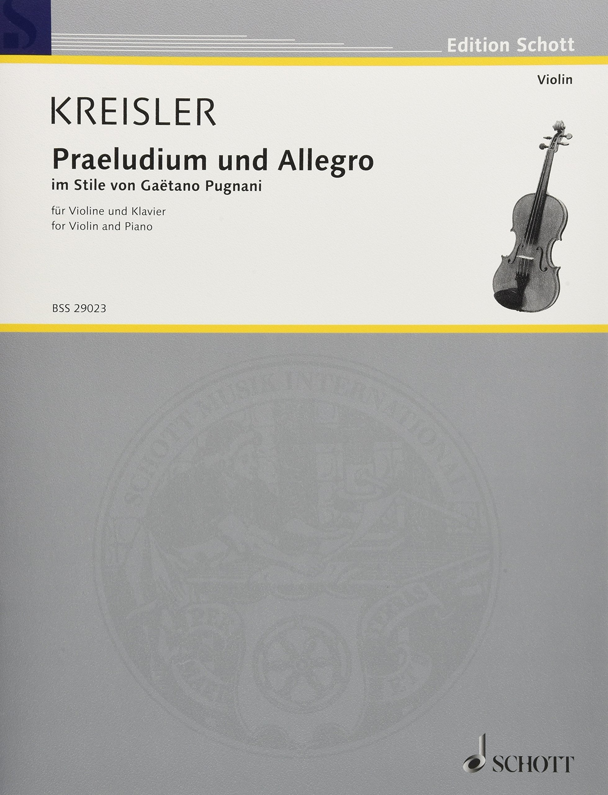 Praeludium and Allegro: in Style of Gaetano Pugnani,Used