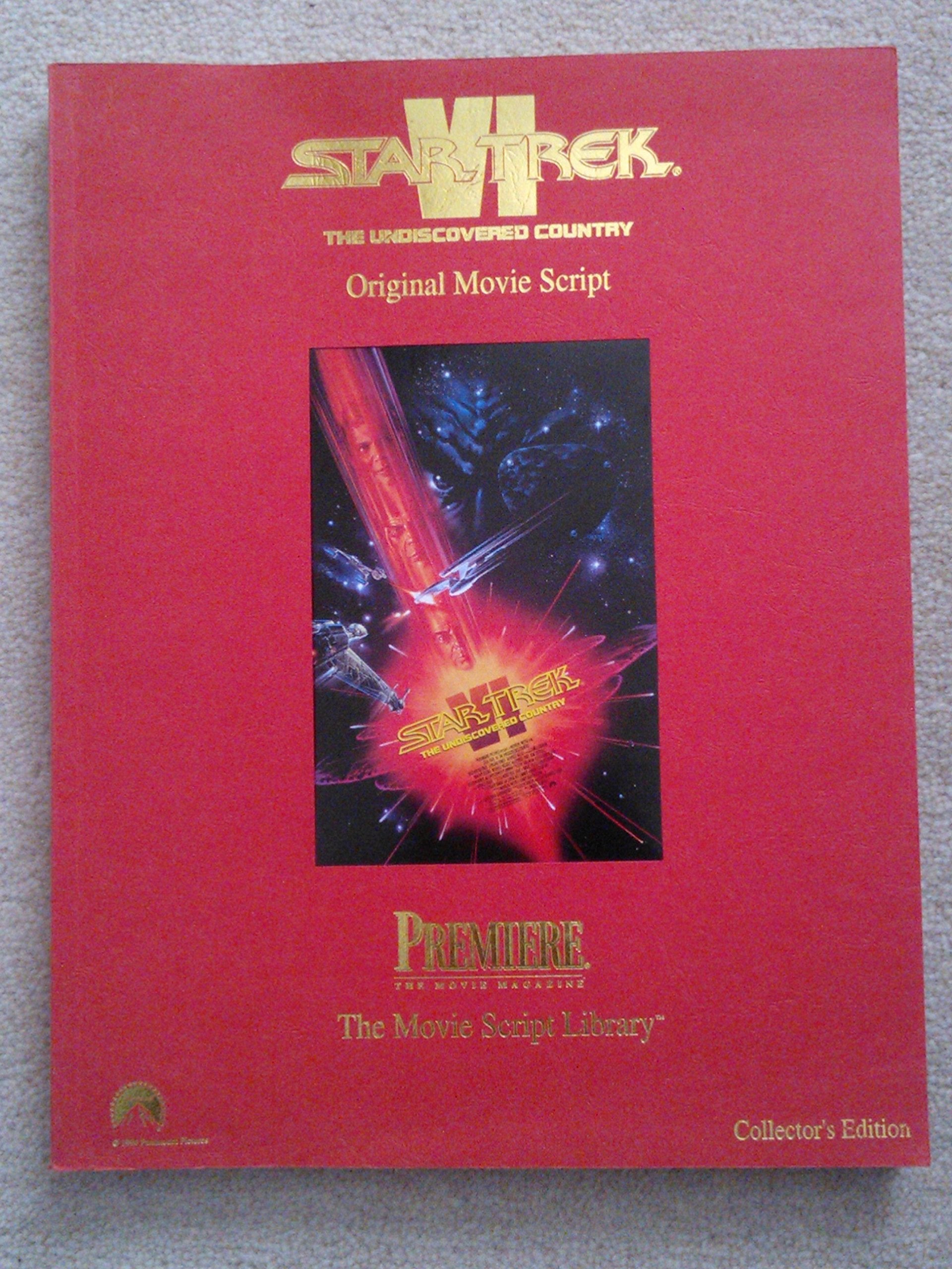 Star Trek Vi: The Undiscovered Country, Original Movie Script,New