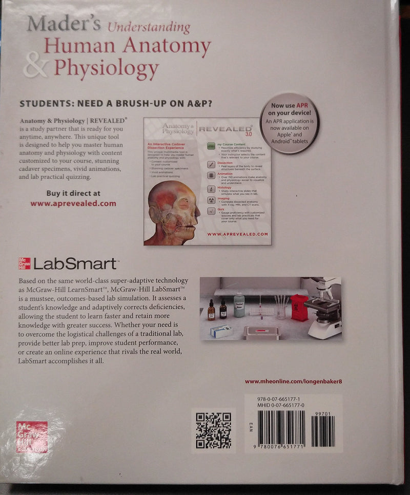 Mader's Understanding Human Anatomy & Physiology, 8th ed. (Reinforced Binding),Used