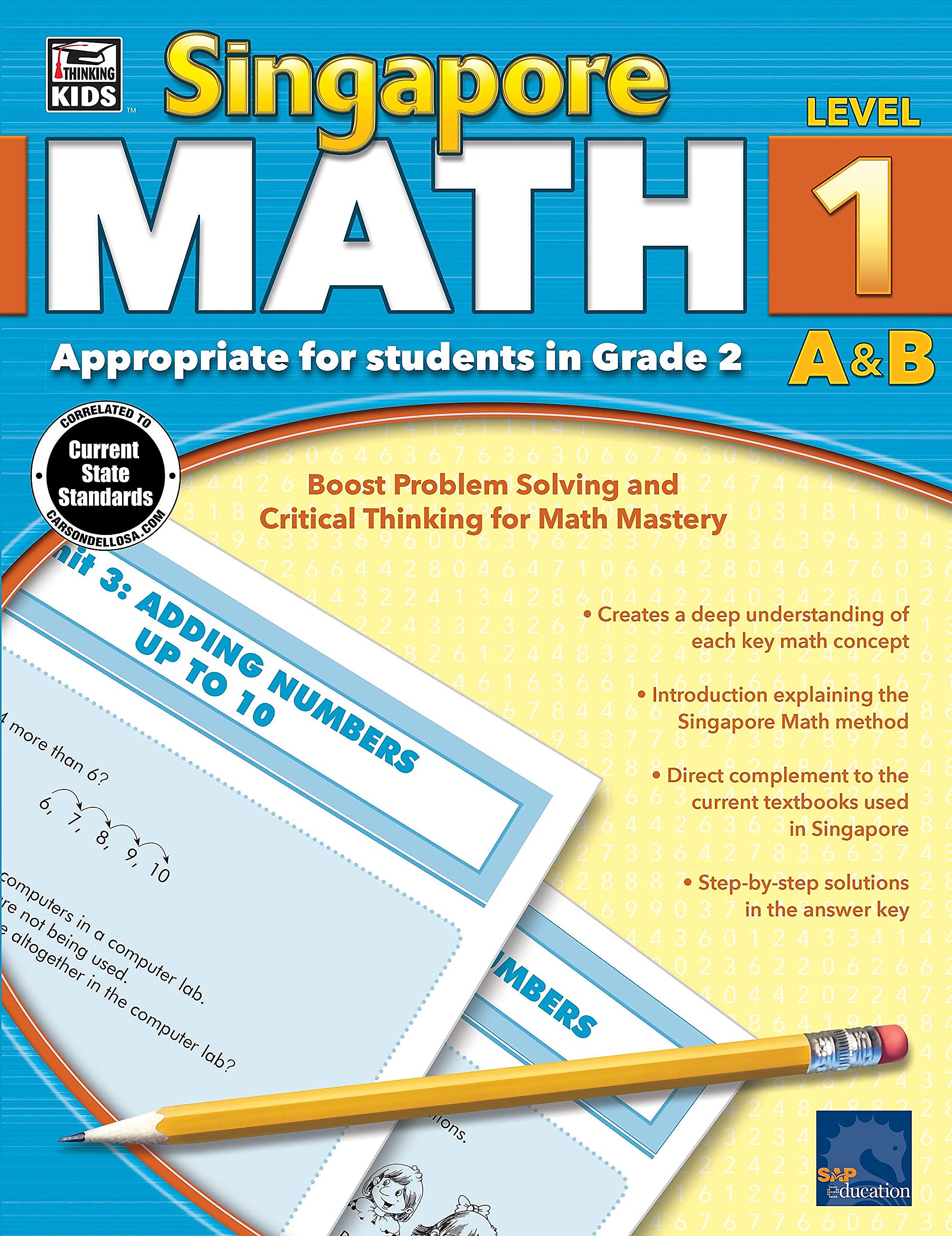 Singapore Math 2nd Grade Math Workbook, Addition, Subtraction, Multiplication and More for Homeschool or Classroom (Singapore Ma,Used