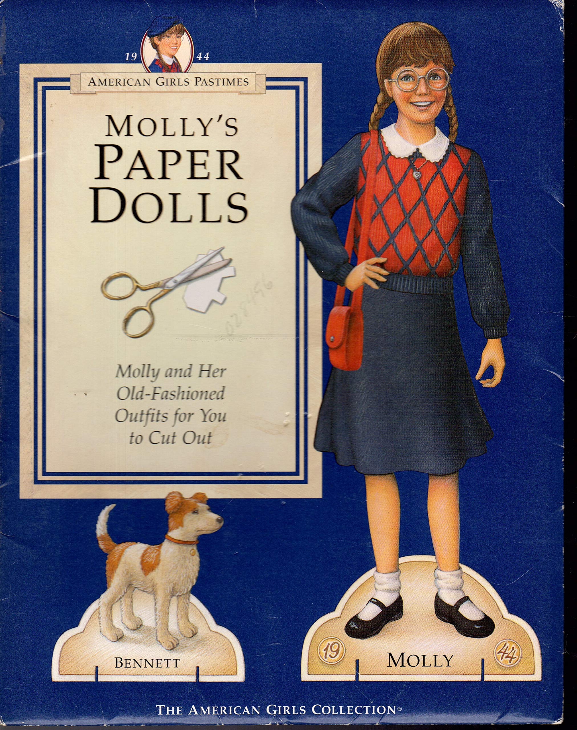 Molly's Paper Dolls: Molly and Her OldFashioned Outfits for You to Cut Out (American Girls Pastimes),Used