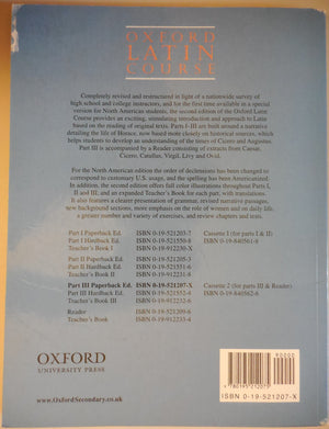 Oxford Latin Course: Part Iii (2Nd Edition),Used