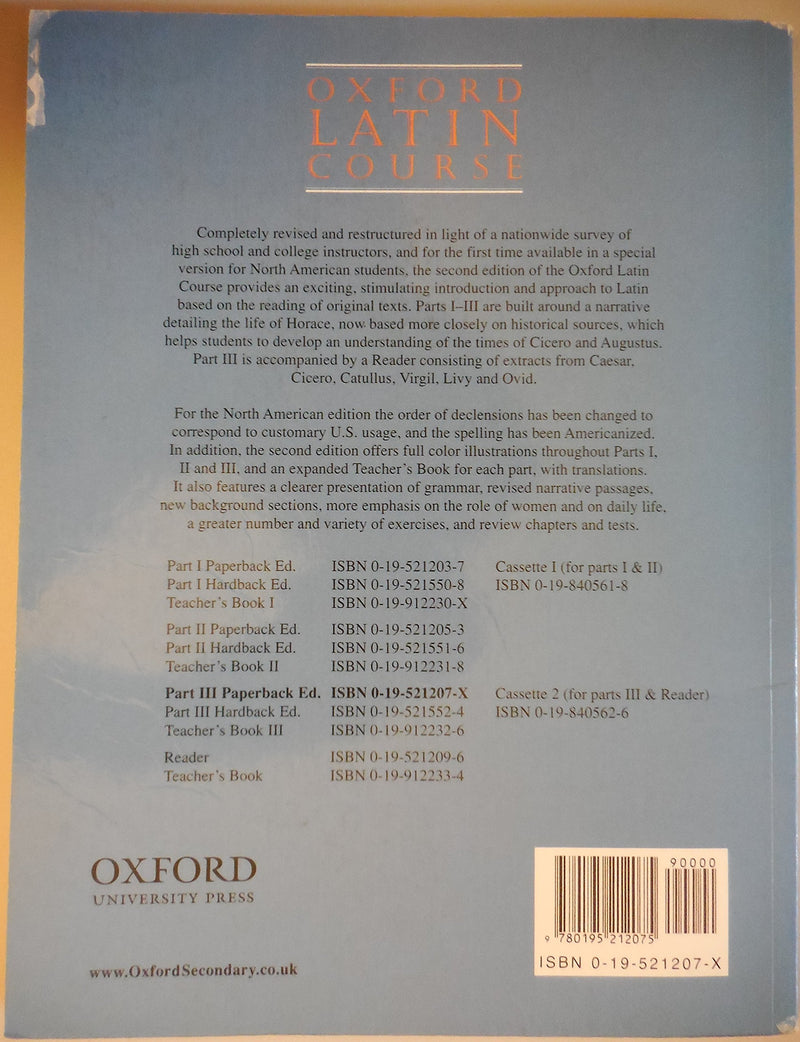 Oxford Latin Course: Part Iii (2Nd Edition),Used