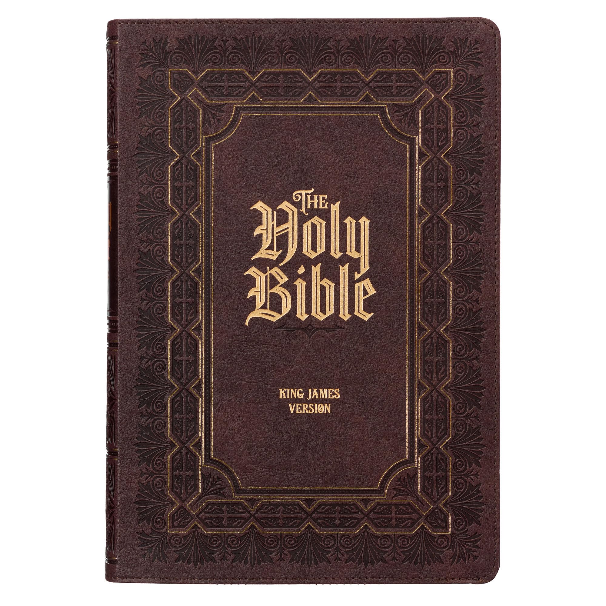 KJV Study Bible, Large Print King James Version Holy Bible, Thumb Tabs, Ribbons, Faux Leather Burgundy (KJV Study Editions LP)