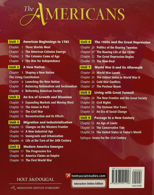 The Americans: Student Edition Survey 2012,New