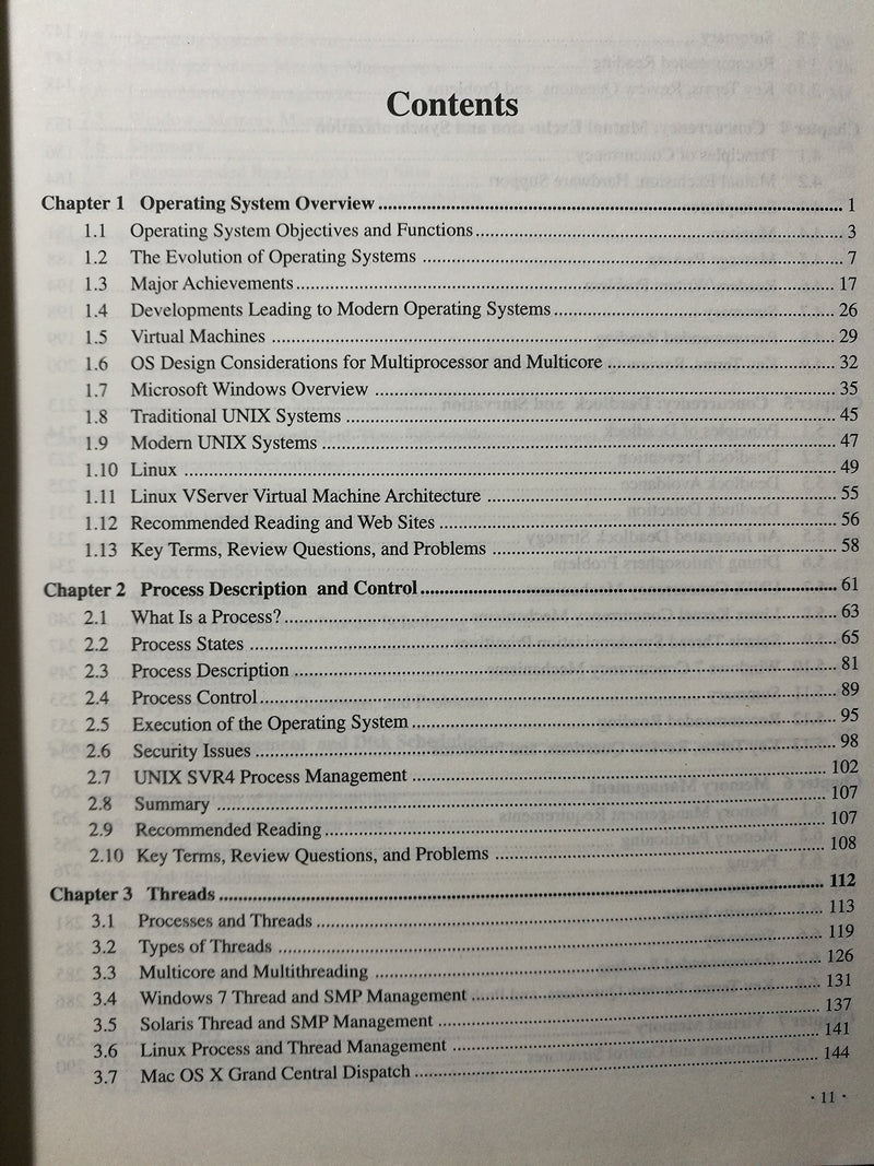 Operating Systems: Internals and Design Principles (7th Edition),New