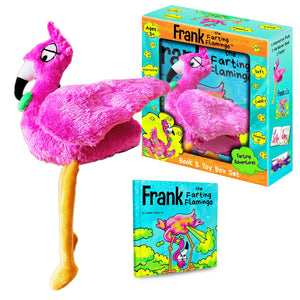 Frank the Farting Flamingo Interactive Farting Toy and Book Box Set,Used