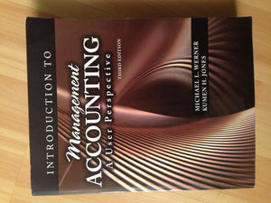 Introduction to Management Accounting: A User Perspective  Text,Used