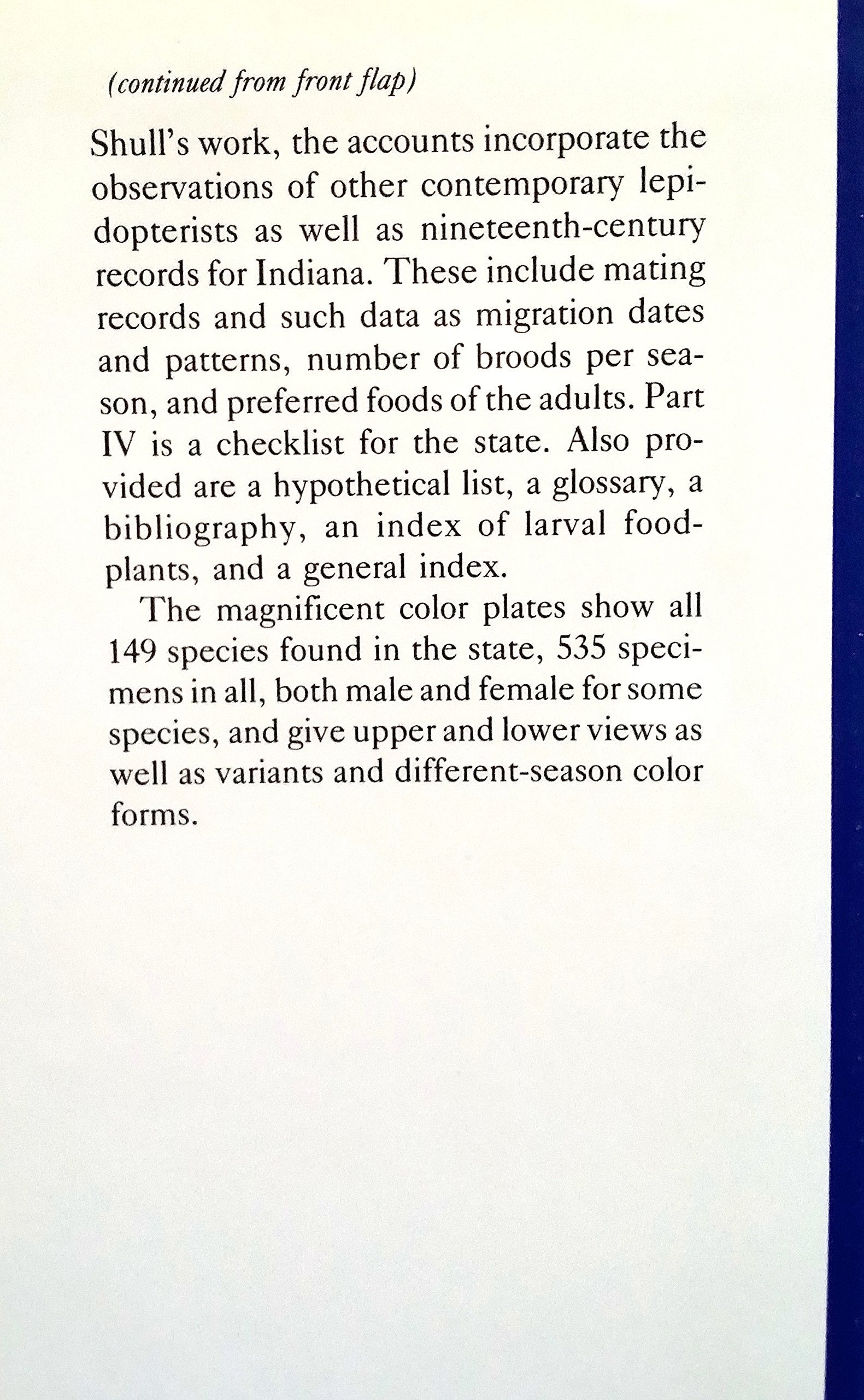 The Butterflies of Indiana,Used