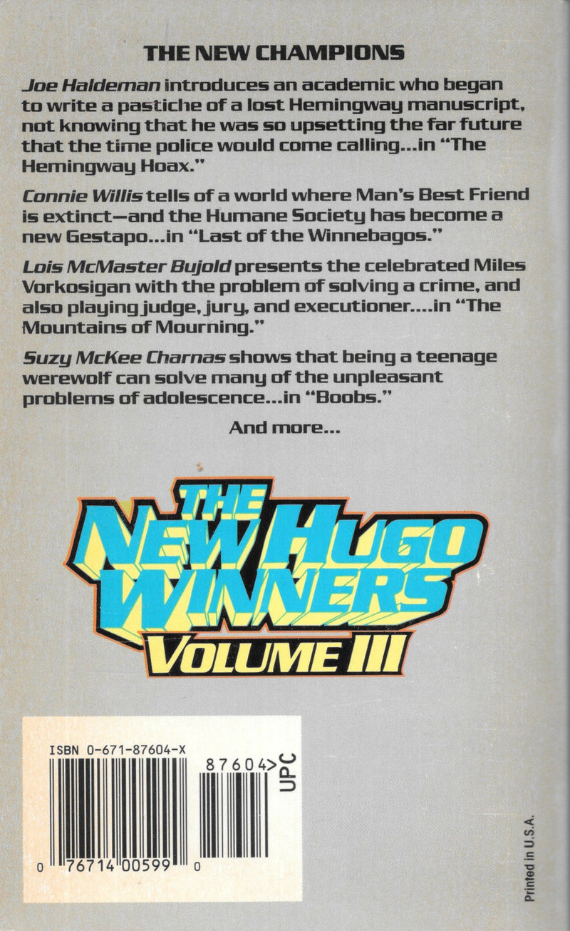 The New Hugo Winners, Vol. 3,Used
