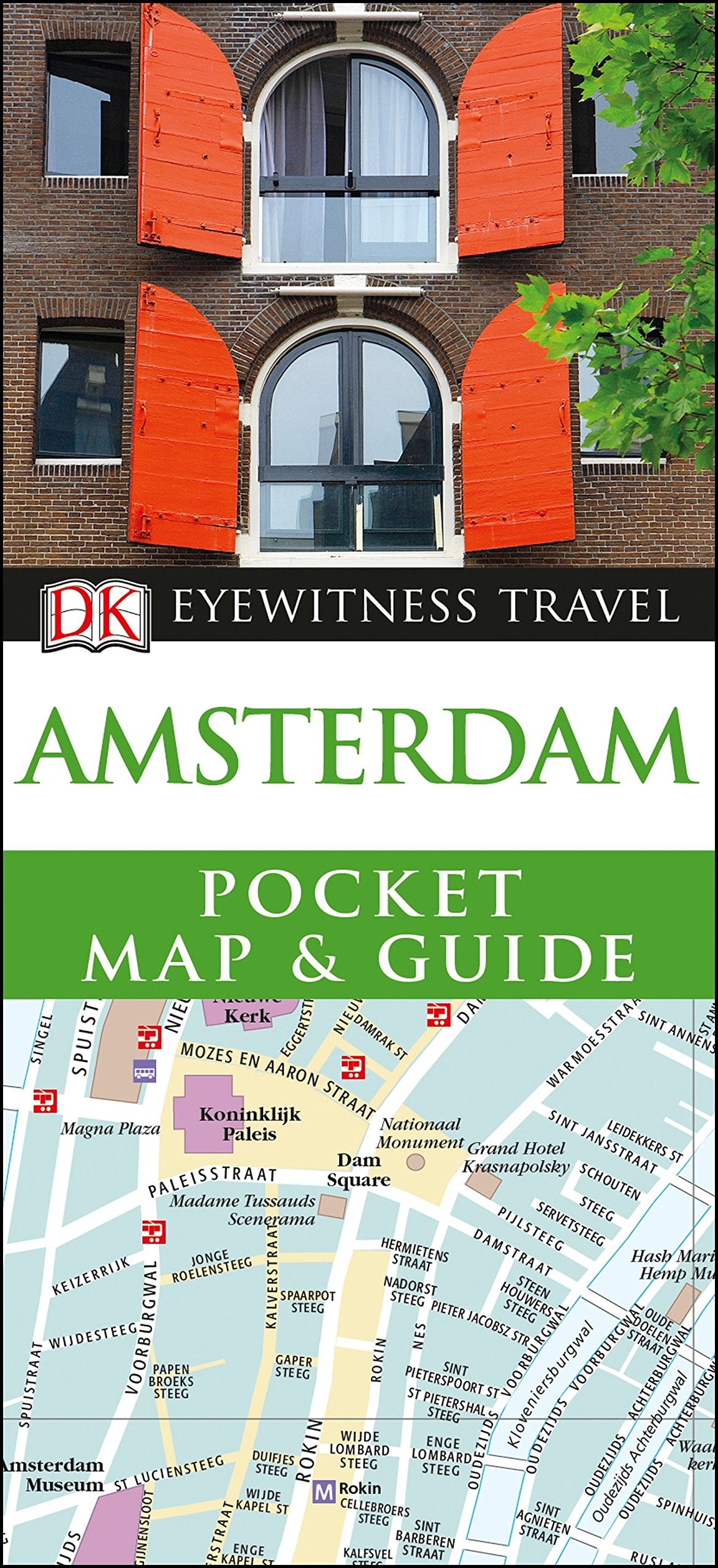 Amsterdam Pocket Map and Guide (DK Eyewitness Travel Guide),Used