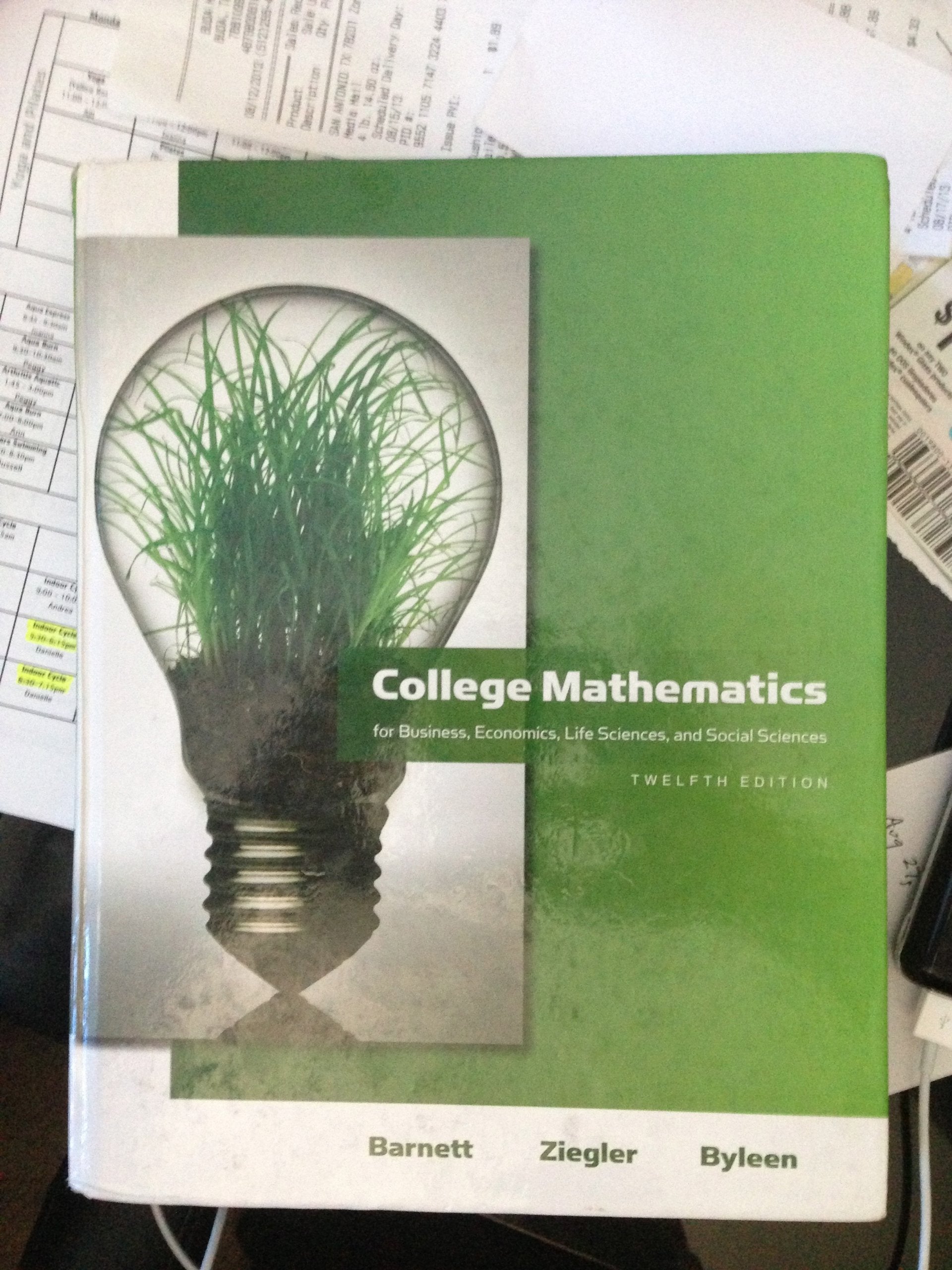 College Mathematics for Business, Economics, Life Sciences and Social Sciences (12th Edition) (Barnett),Used