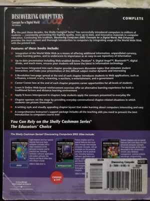 Discovering Computers 2002 Concepts for a Digital World, Web Enhanced, Introductory,Used