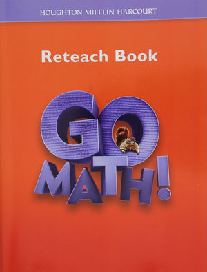 Math, Grade 2 Reteach Workbook: Hmh Math (Hmh Go Math 2011),Used