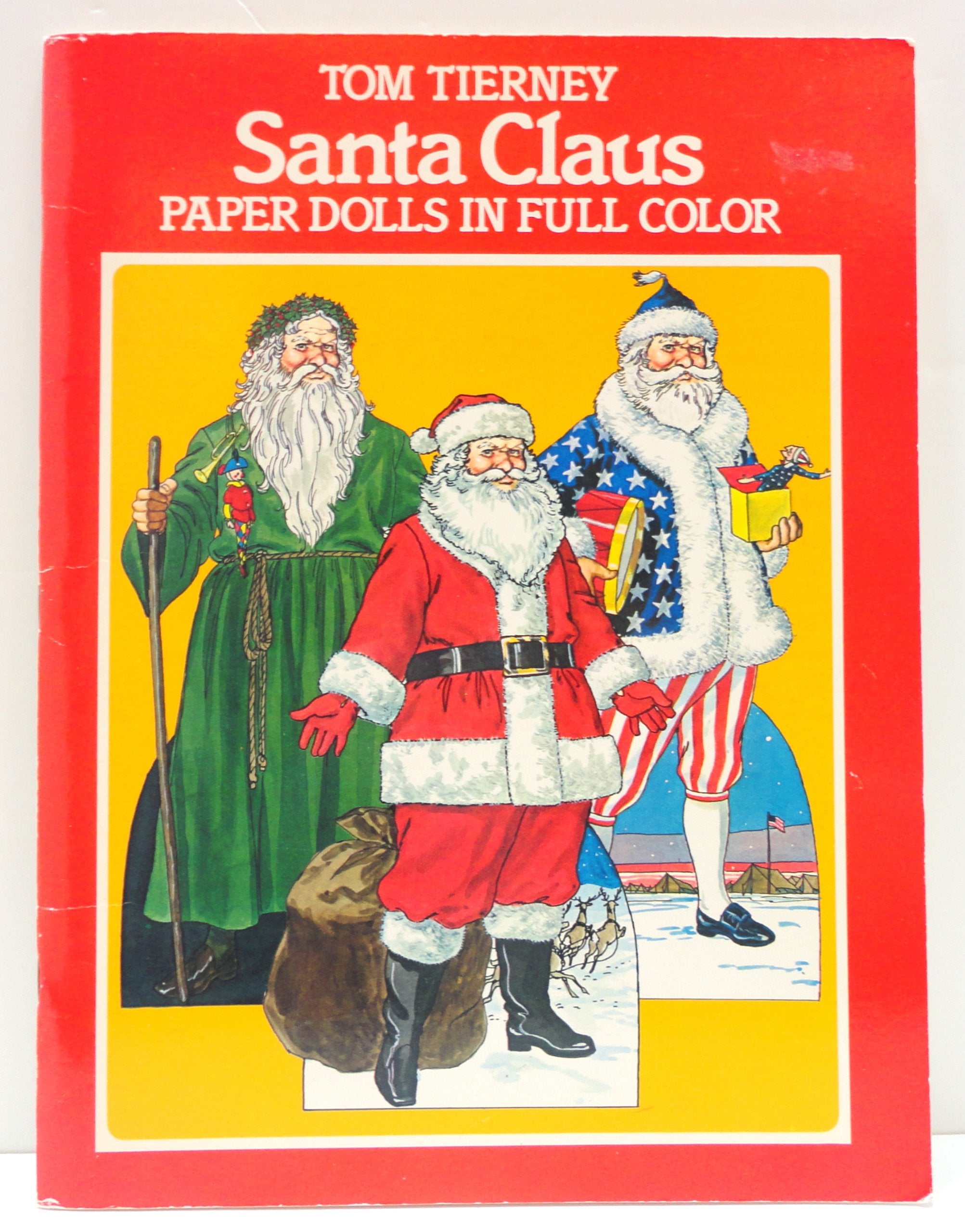 Santa Claus Paper Dolls in Full Color,Used