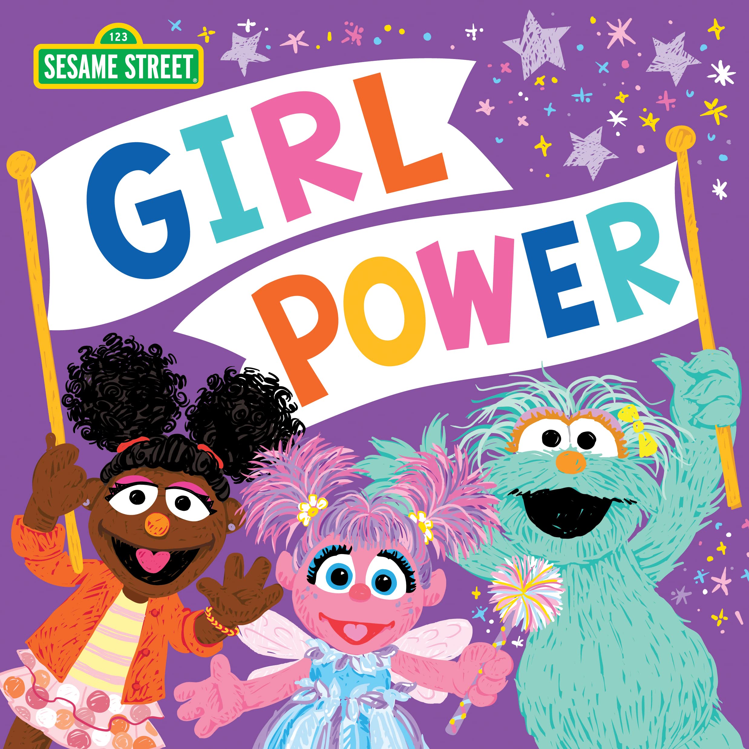 Girl Power: Celebrate All You Can Be In This Empowering Picture Book With Abby Cadabby And Friends (Sesame Street Scribbles),Used