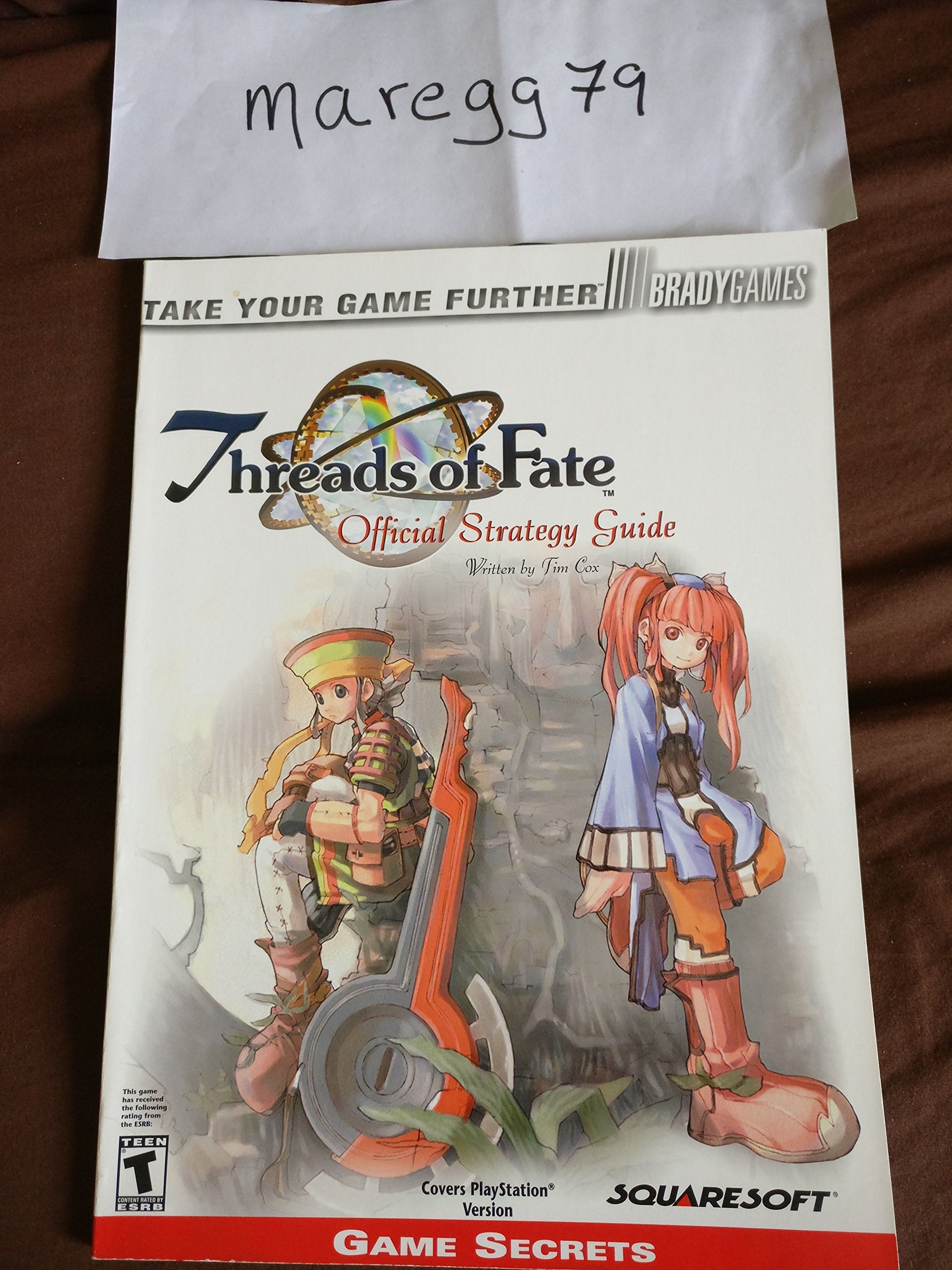 Threads of Fate: Official Strategy Guide (Video Game Books),Used