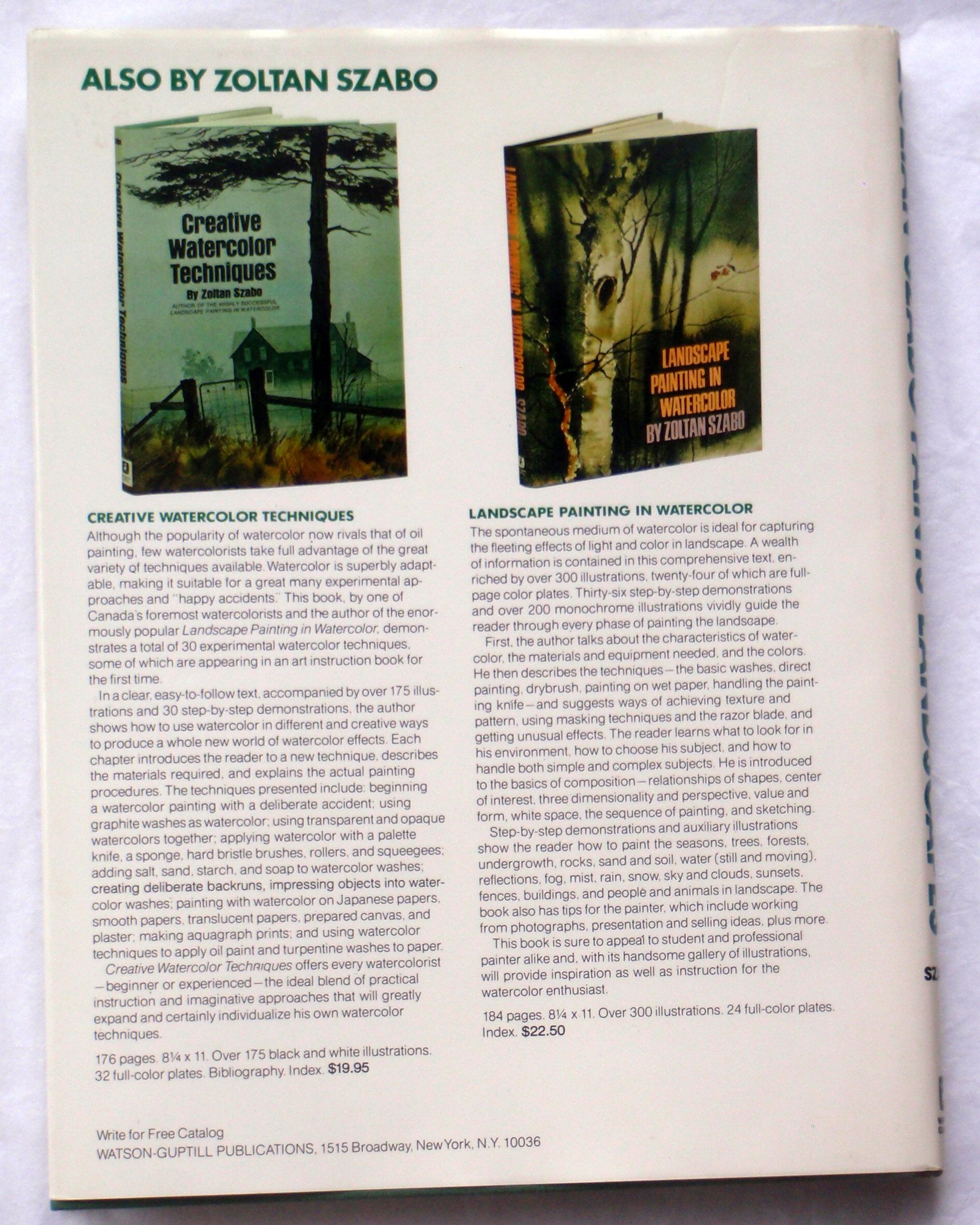 Zoltan Szabo Paints Landscapes: Advanced Techniques in Watercolor,Used