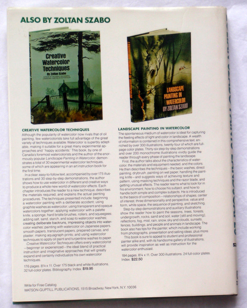 Zoltan Szabo Paints Landscapes: Advanced Techniques in Watercolor,Used