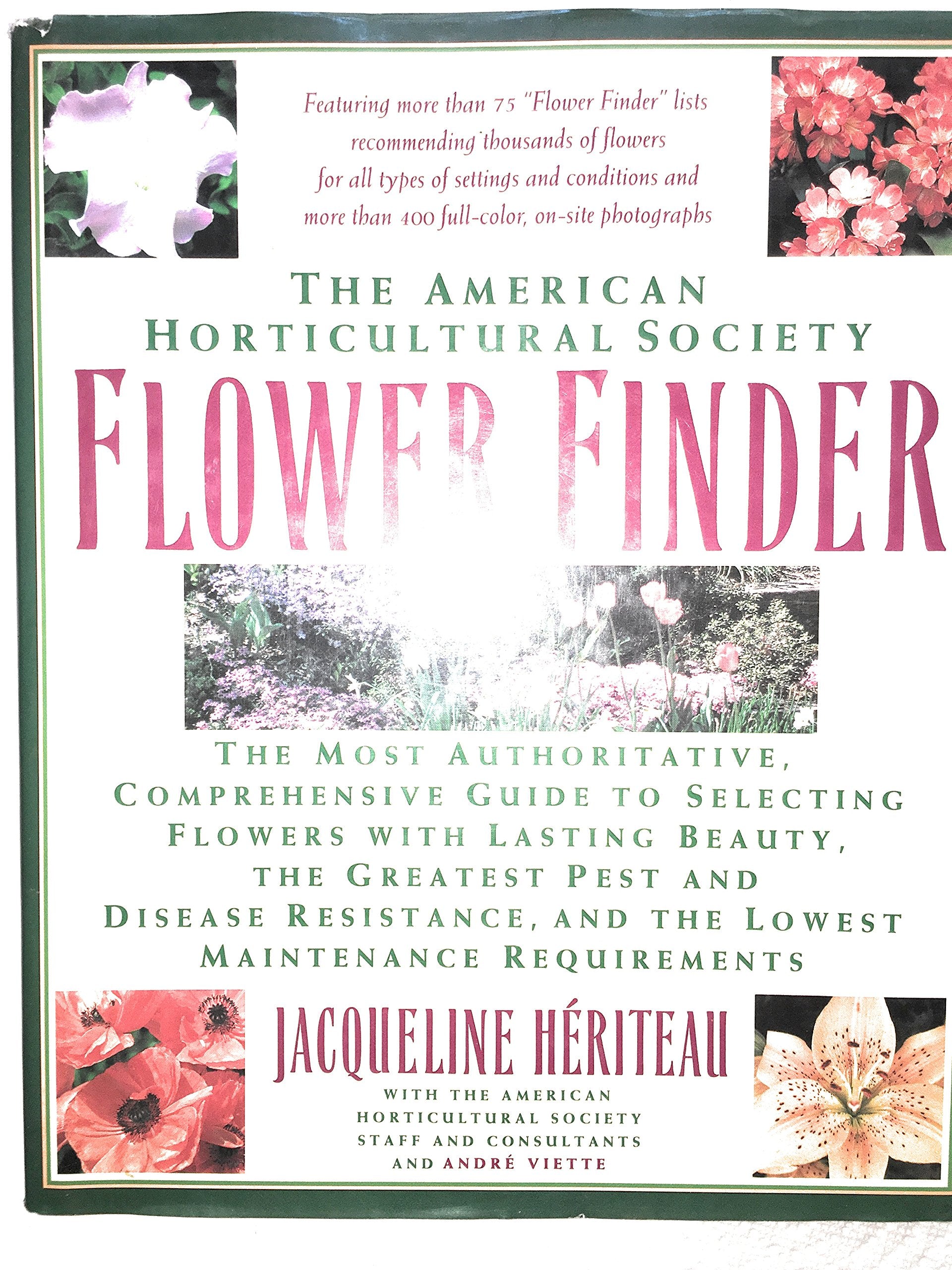 The American Horticultural Society Flower Finder,Used