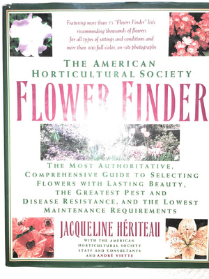 The American Horticultural Society Flower Finder,Used